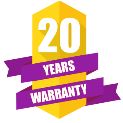 20 years warranty