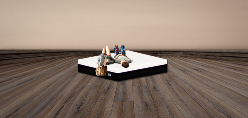 Couple Laying on the Omni Mattress - Best Memory Foam Mattress in Canada