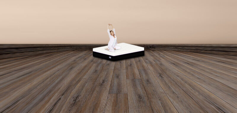 Woman Laying on the Omni Mattress - Best Memory Foam Mattress in Canada