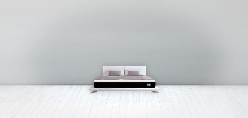 Omni Mattress Memory Foam Mattress in a Gray Room