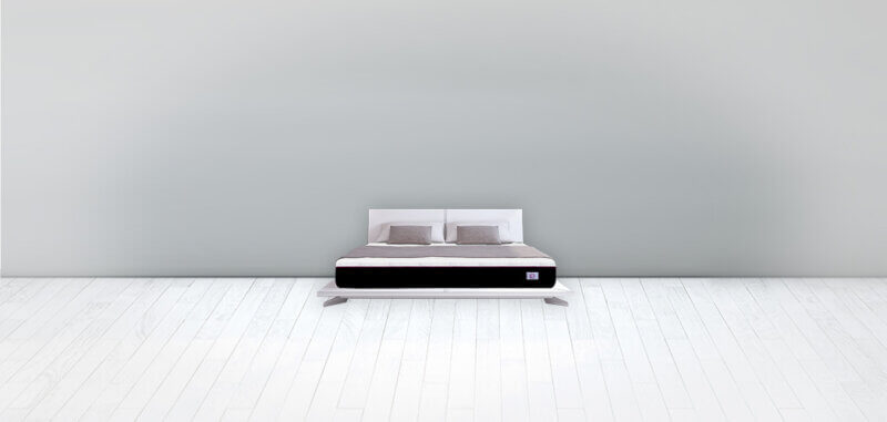 Omni Mattress Memory Foam Mattress in a Gray Room