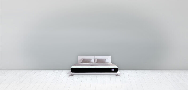 Omni Mattress Memory Foam Mattress in a Gray Room